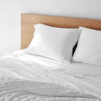 SÁBANAS 100% BAMBÚ ISATEX HOME COLOR BLANCO TAMAÑO 2 PLZ